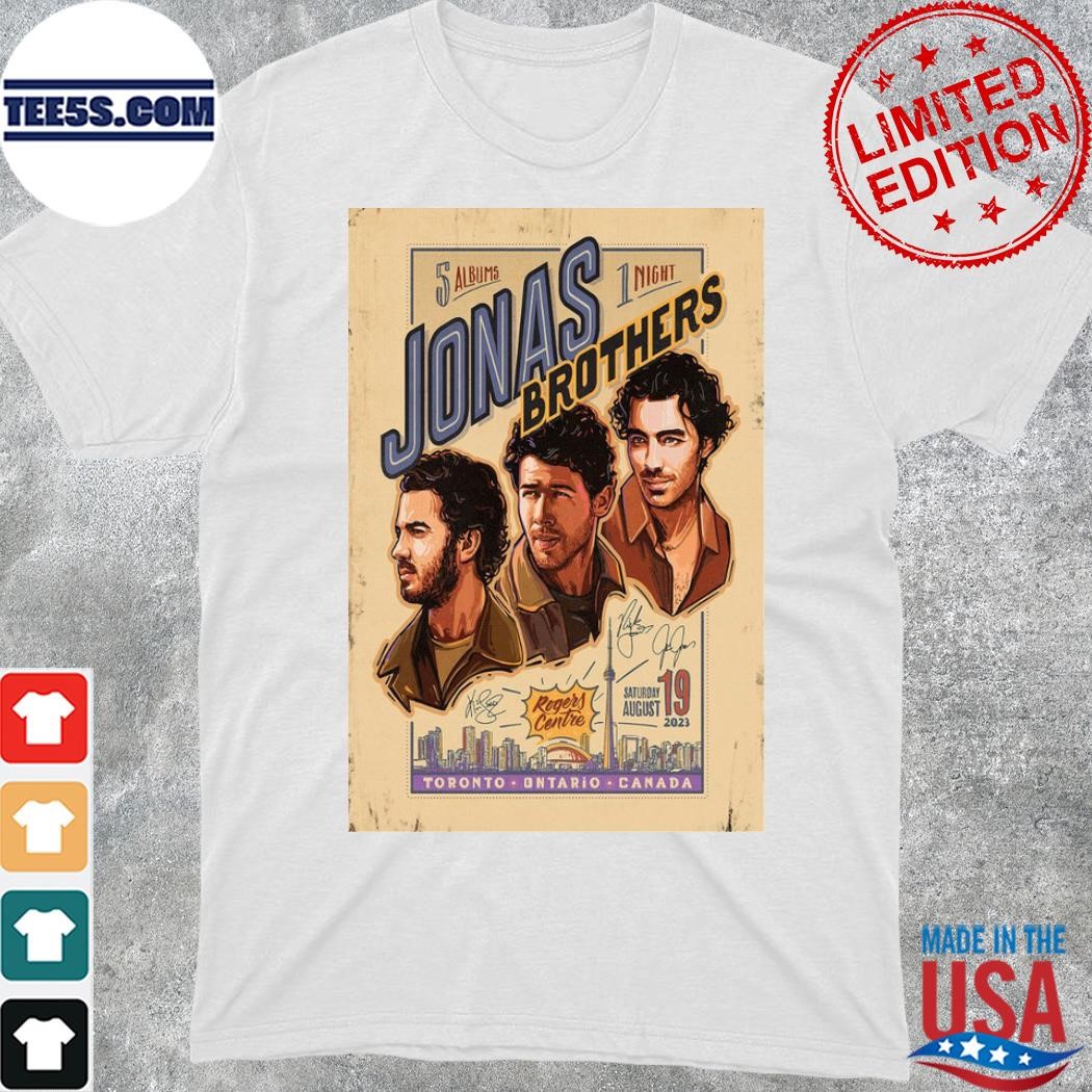 Jonas Brothers Toronto Ontario Canada 8 19 23 Event Poster shirt