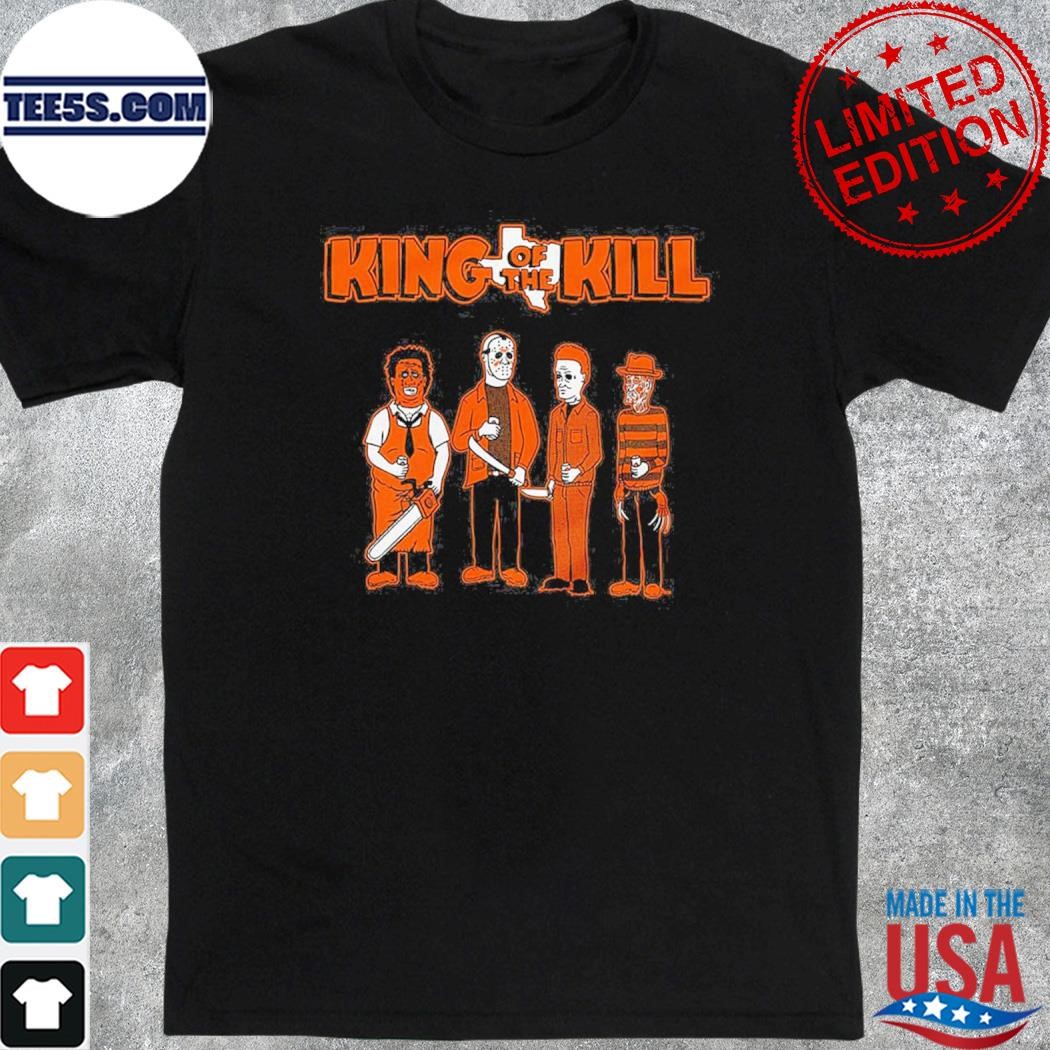 King Of The Kill Michael Myers Jason Voorhees Leather Face Freddie Halloween Texas T-Shirt