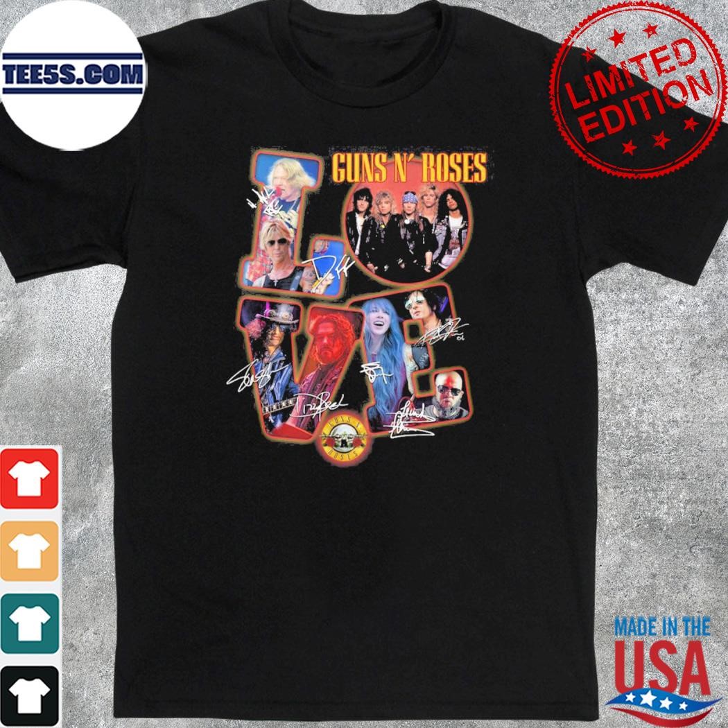 Love Guns N’ Roses Signature T-Shirt