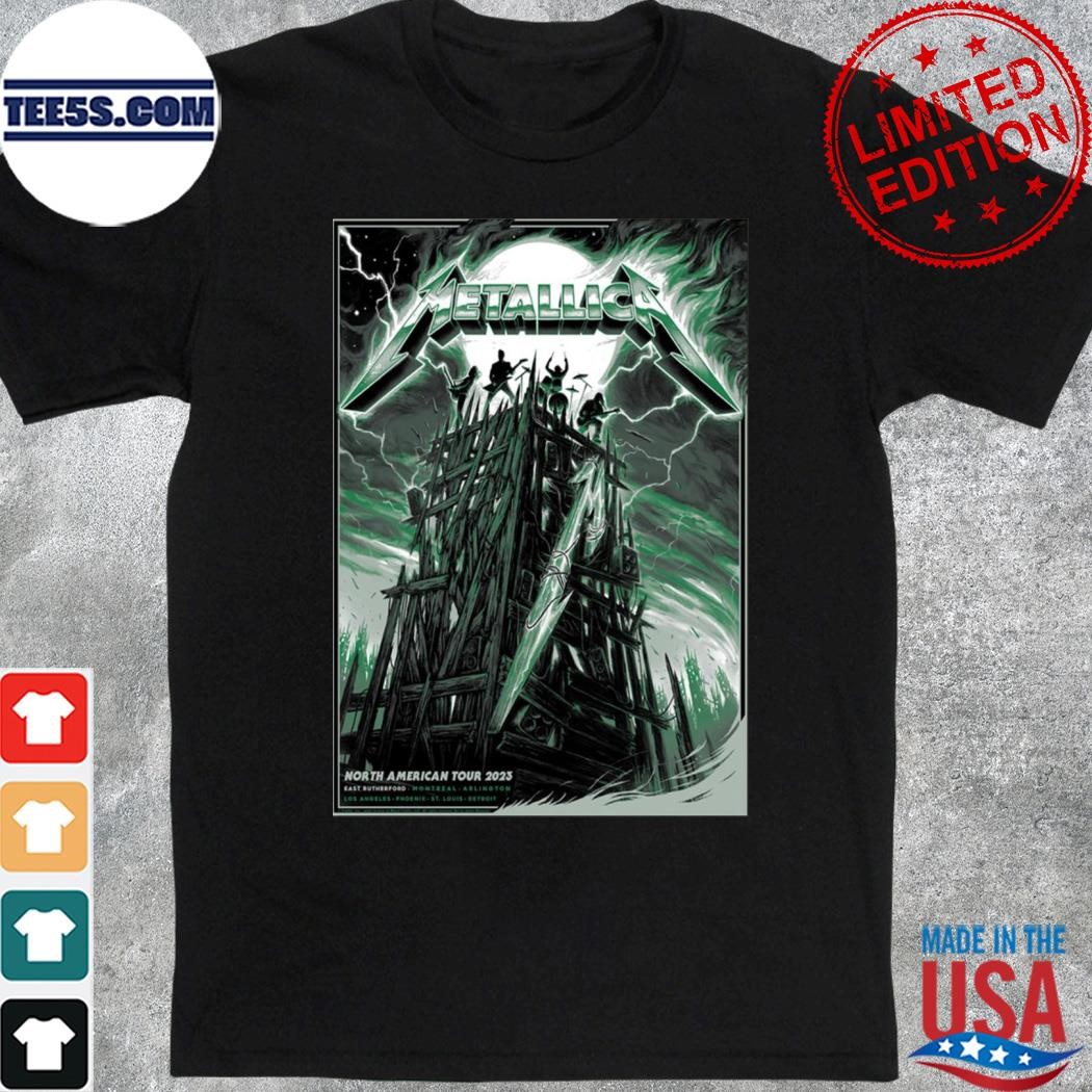 Metallica m72 world tour 2023 poster metallica north American tour 2023 poster shirt
