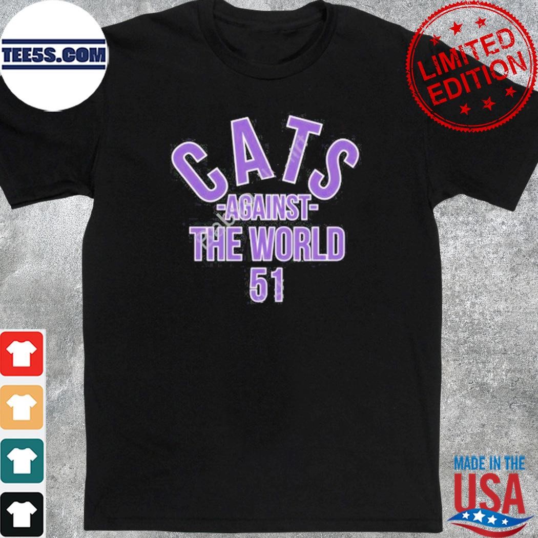 Mike Bajakian Pat Fitzgerald Cats Against The World 51 T-Shirt