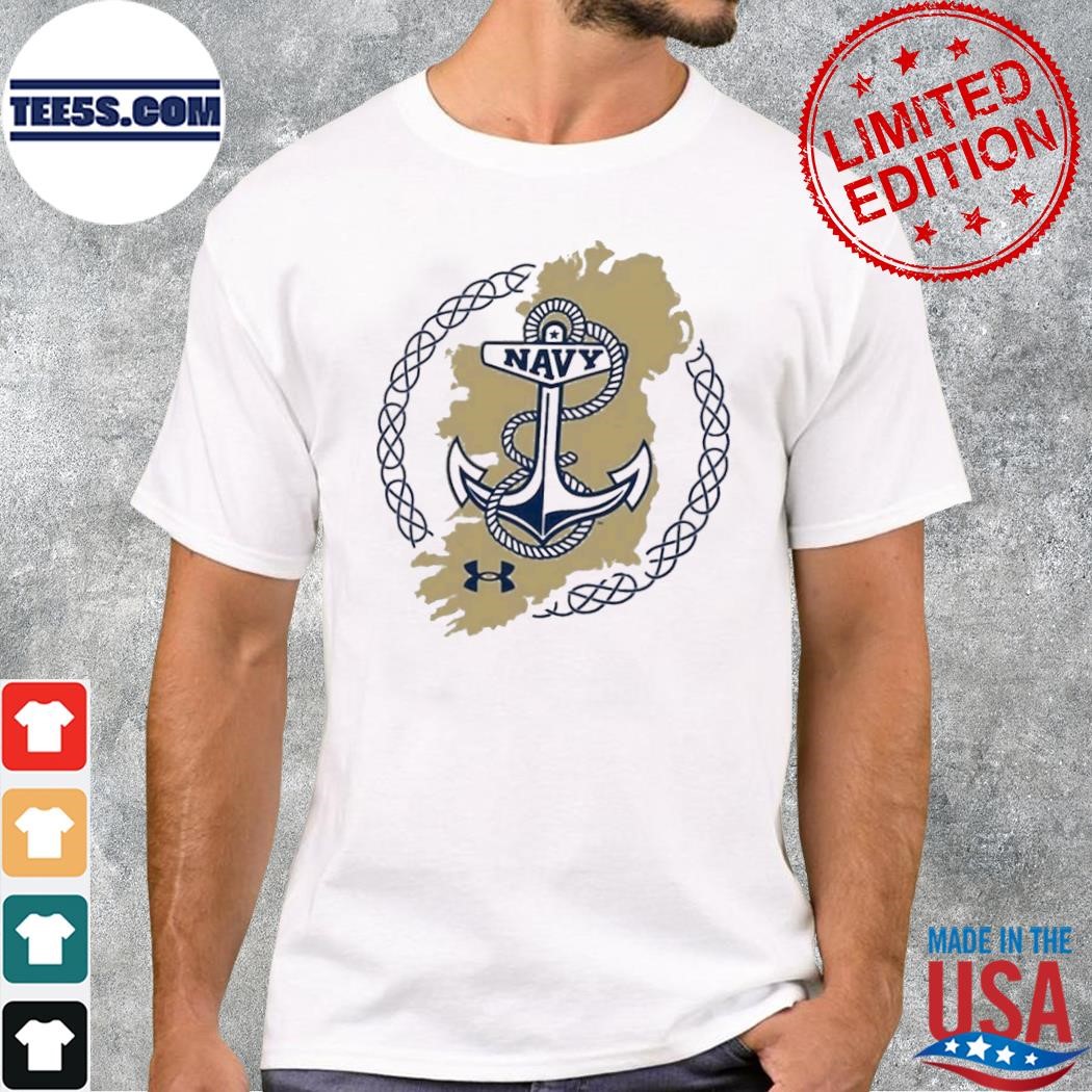 Navy midshipmen under armour 2023 aer lingus college Football shirt