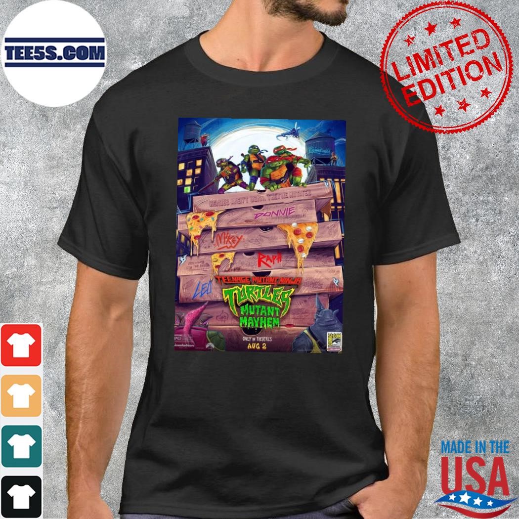 New comic book adventurenage mutant ninja turtles mutant mayhem poster shirt