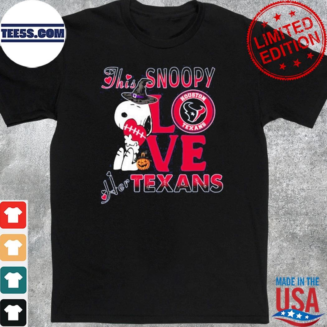 Official 2023 This Snoopy love her houston texans shirt