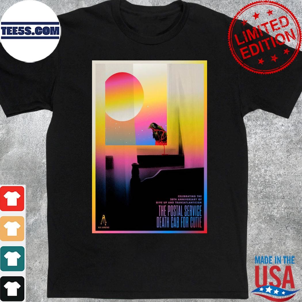 Official 20th anniversaries of give up and transatlanticism death cab for cutie poster shirt