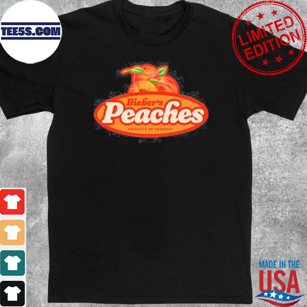 Official bieber's Peaches Orange Georgia Shirt