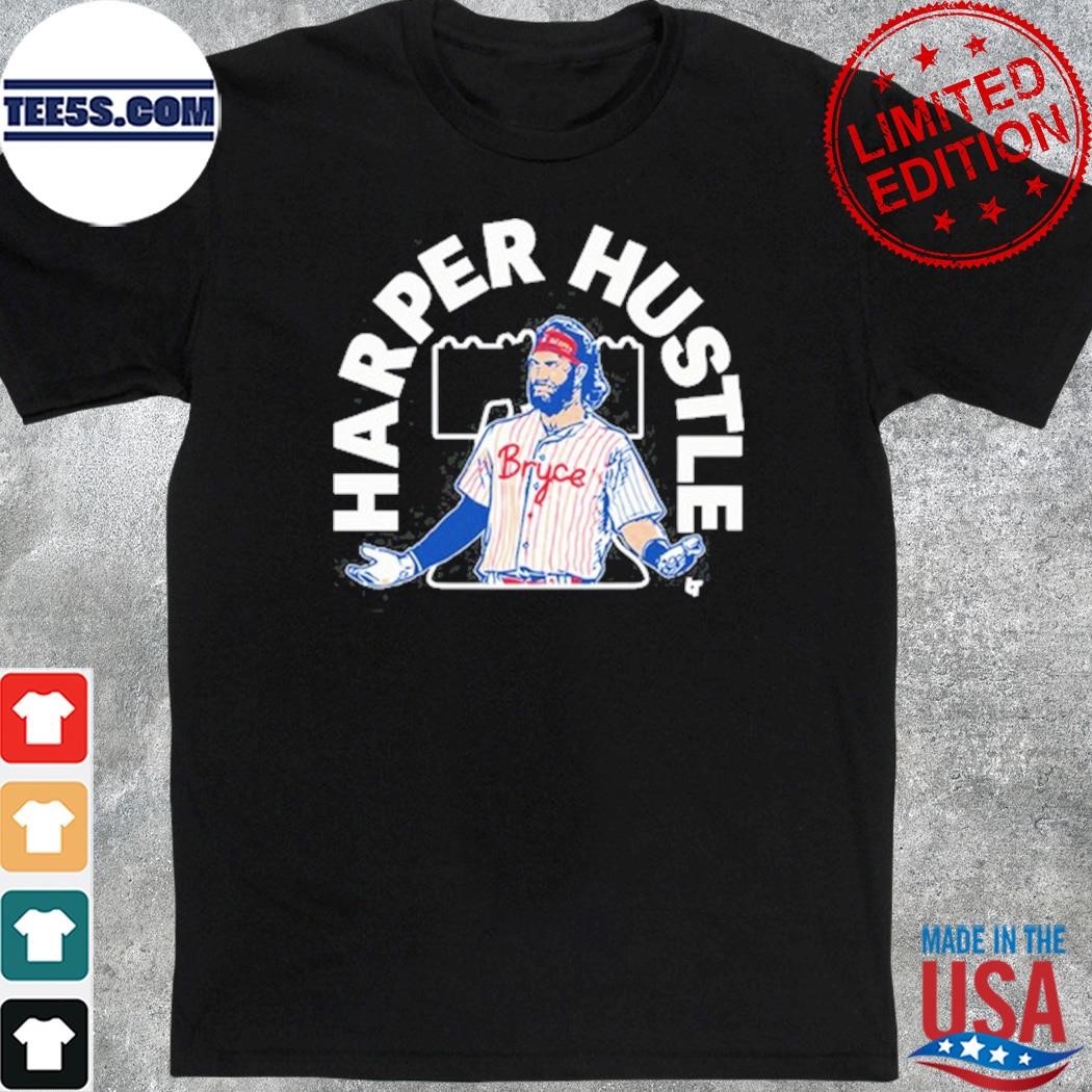 Official bryce Harper hustle photo design t-shirt