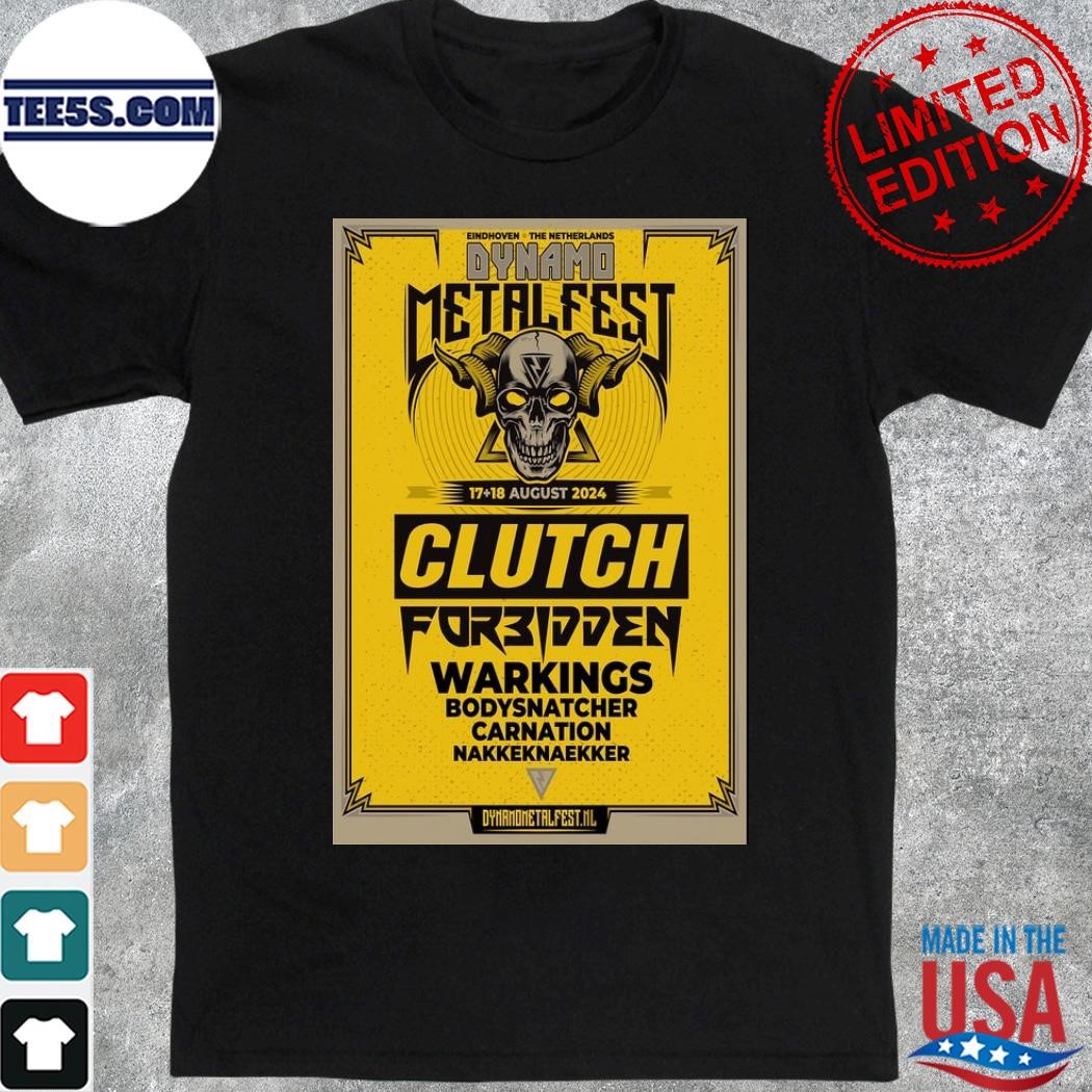 Official clutch Eindhoven, NL 17th & 18th Aug 2024 Poster Shirt