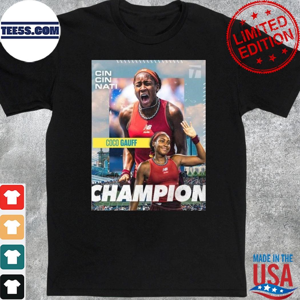 Official coco Gauff Is The Champion In Cincinnati Tennis Chanel Home Decor Poster Shirt