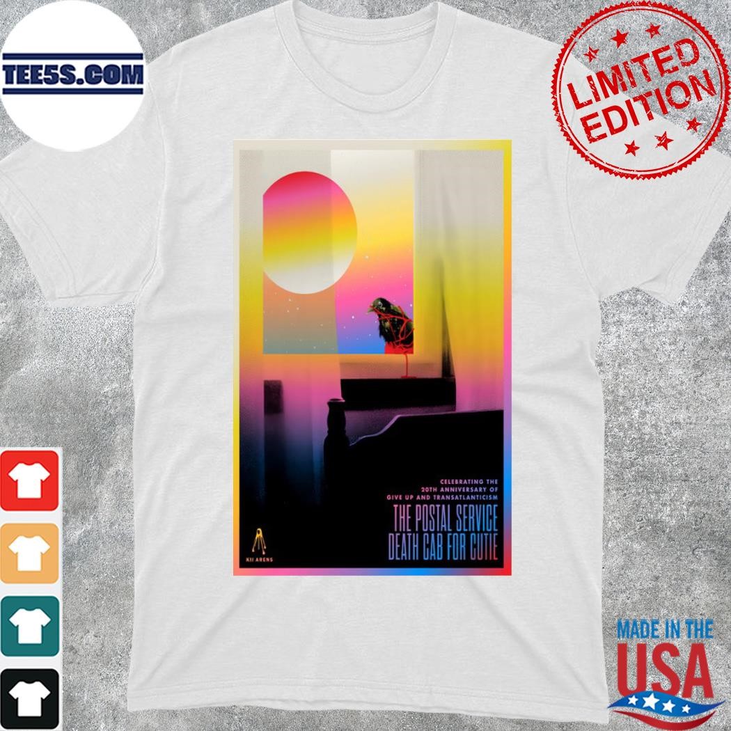 Official death cab for cutie celebbrating the 20th anniversary of give up and transatlanticiism poster shirt