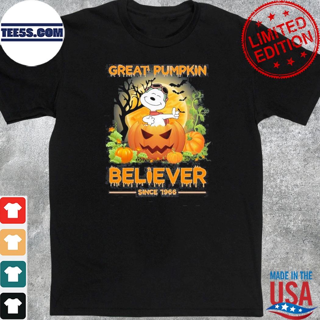 Official great pumpkin believer since 1966 shirt