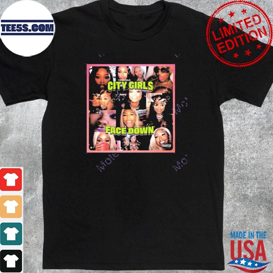 Official yung MiamI jt city girls face down new photo design t-shirt