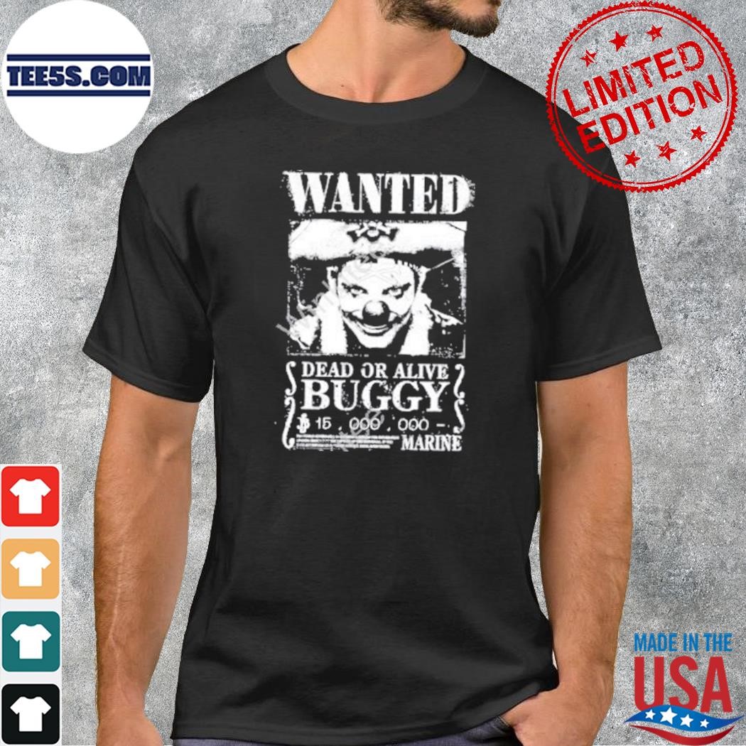 One piece liveaction buggy wanted poster shirt