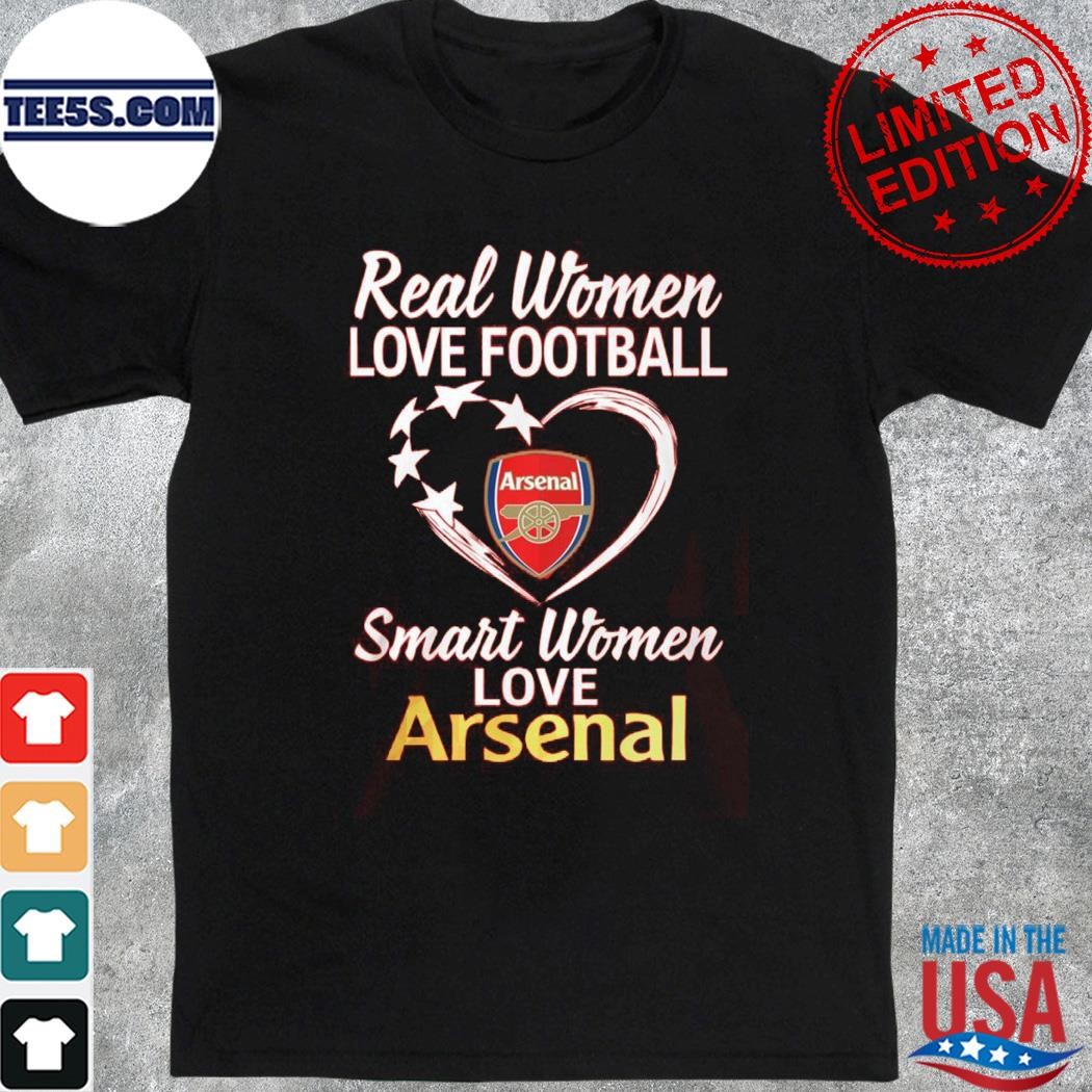 Real Women Love Football Smart Women Love Arsenal T-Shirt