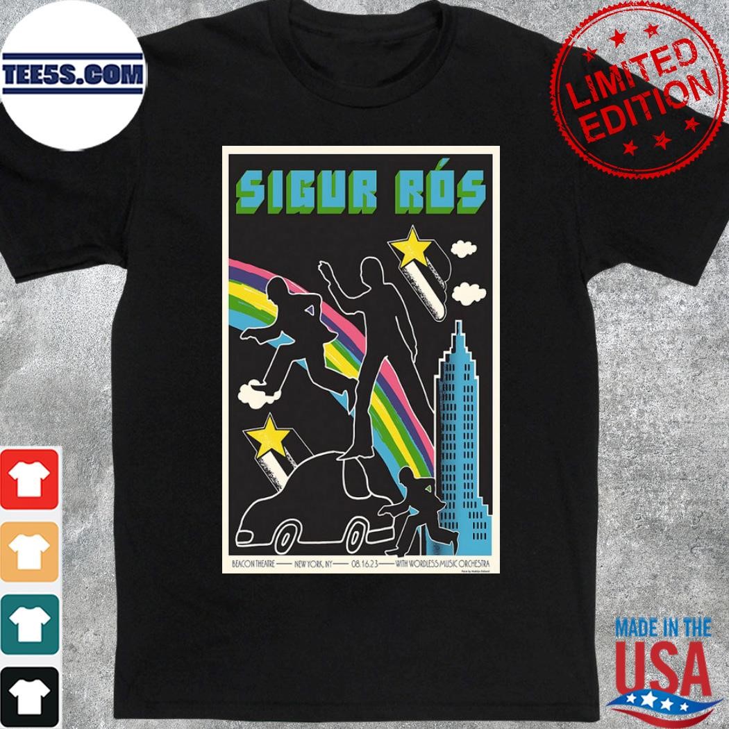Sigur rós in new york at beacon theatre august 16 2023 poster shirt