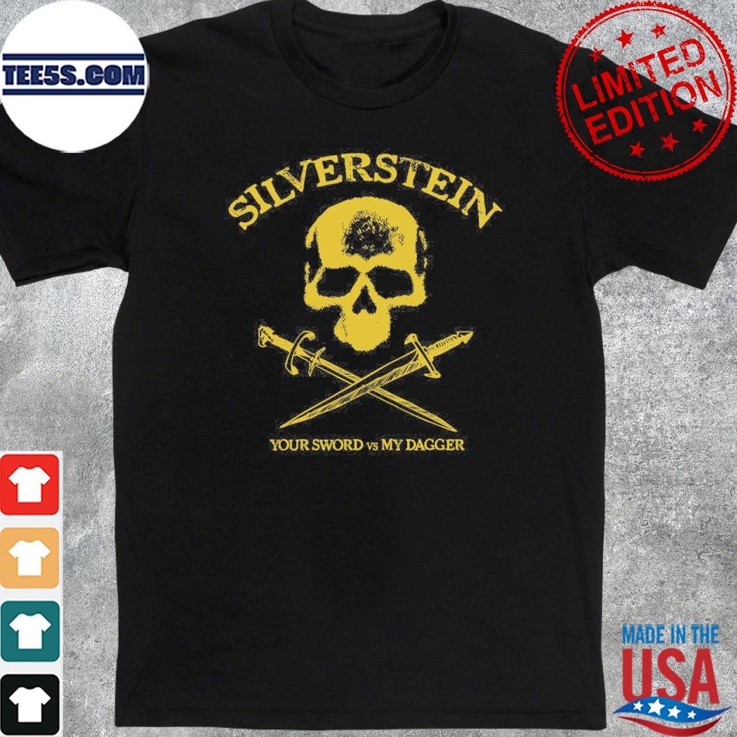Silverstein shop dagger throwback skull cap shirt