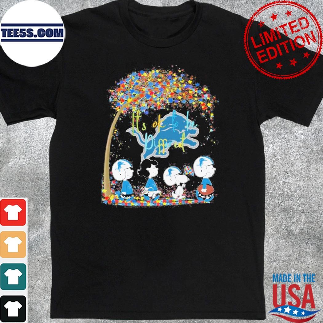 Snoopy and friend it's ok to be different detroit lions shirt