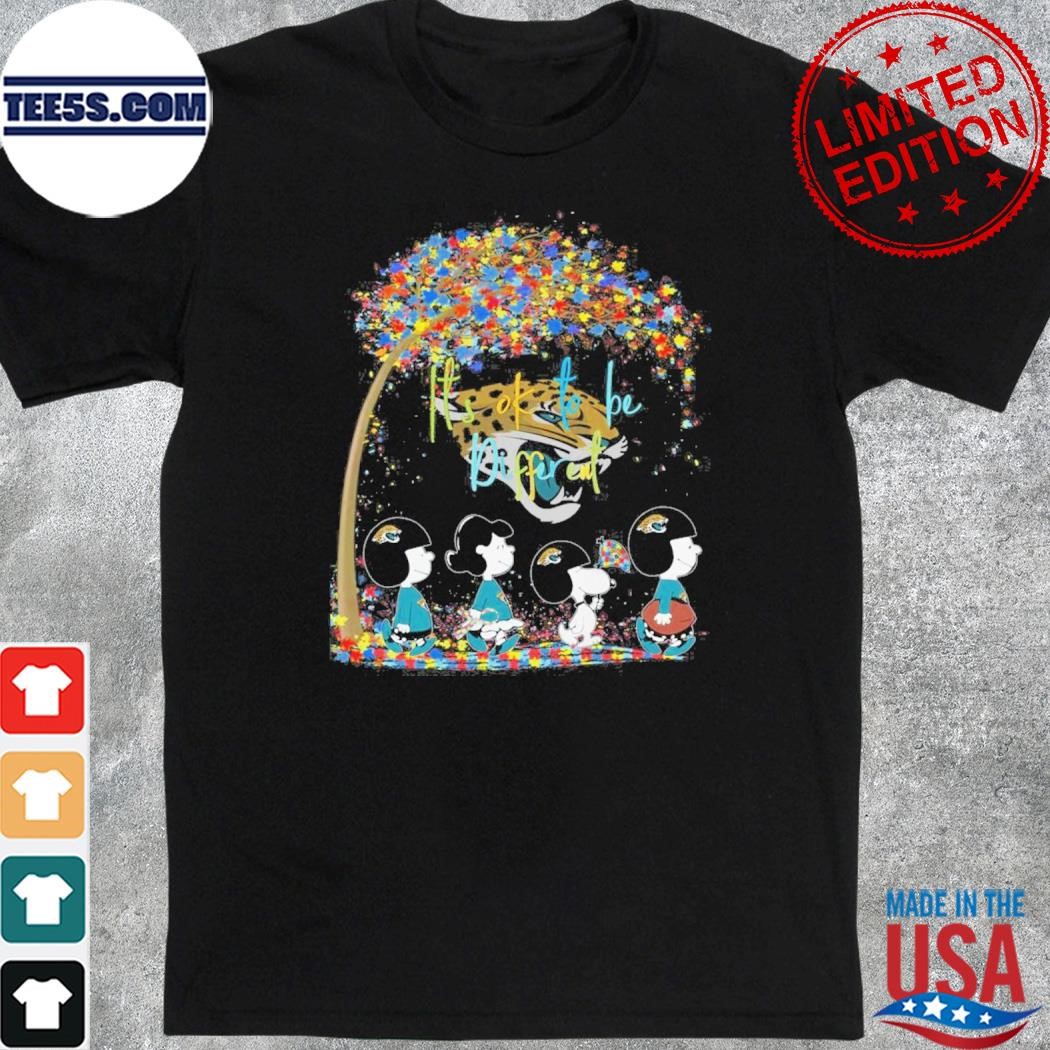 Snoopy and friend it's ok to be different jacksonville jaguars shirt