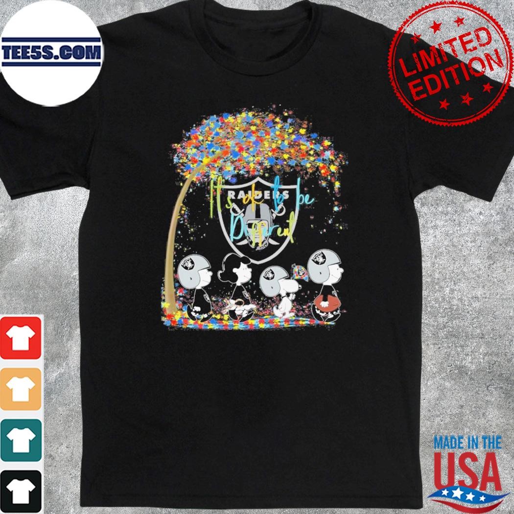 Snoopy and friend it's ok to be different las vegas raiders shirt