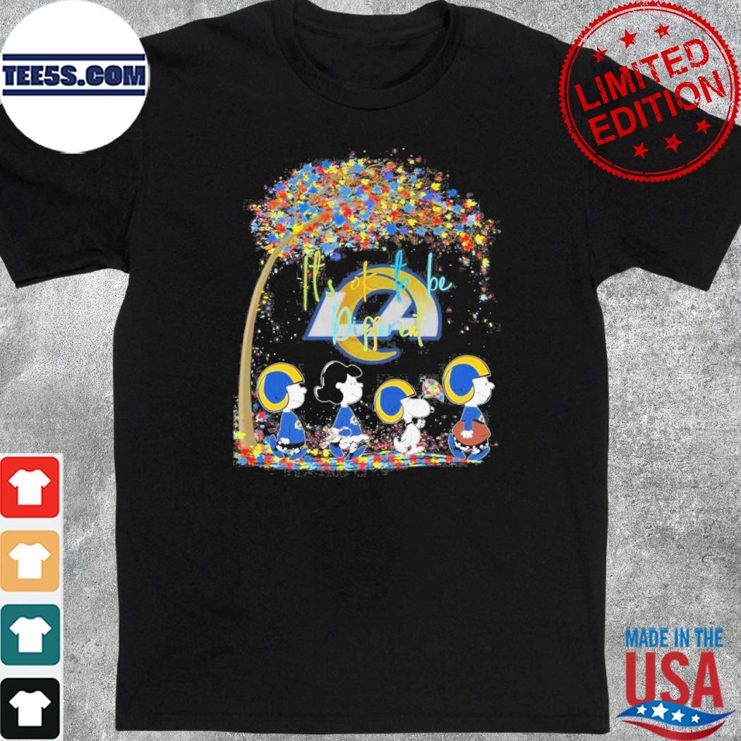 Snoopy and friend it's ok to be different los angeles rams shirt