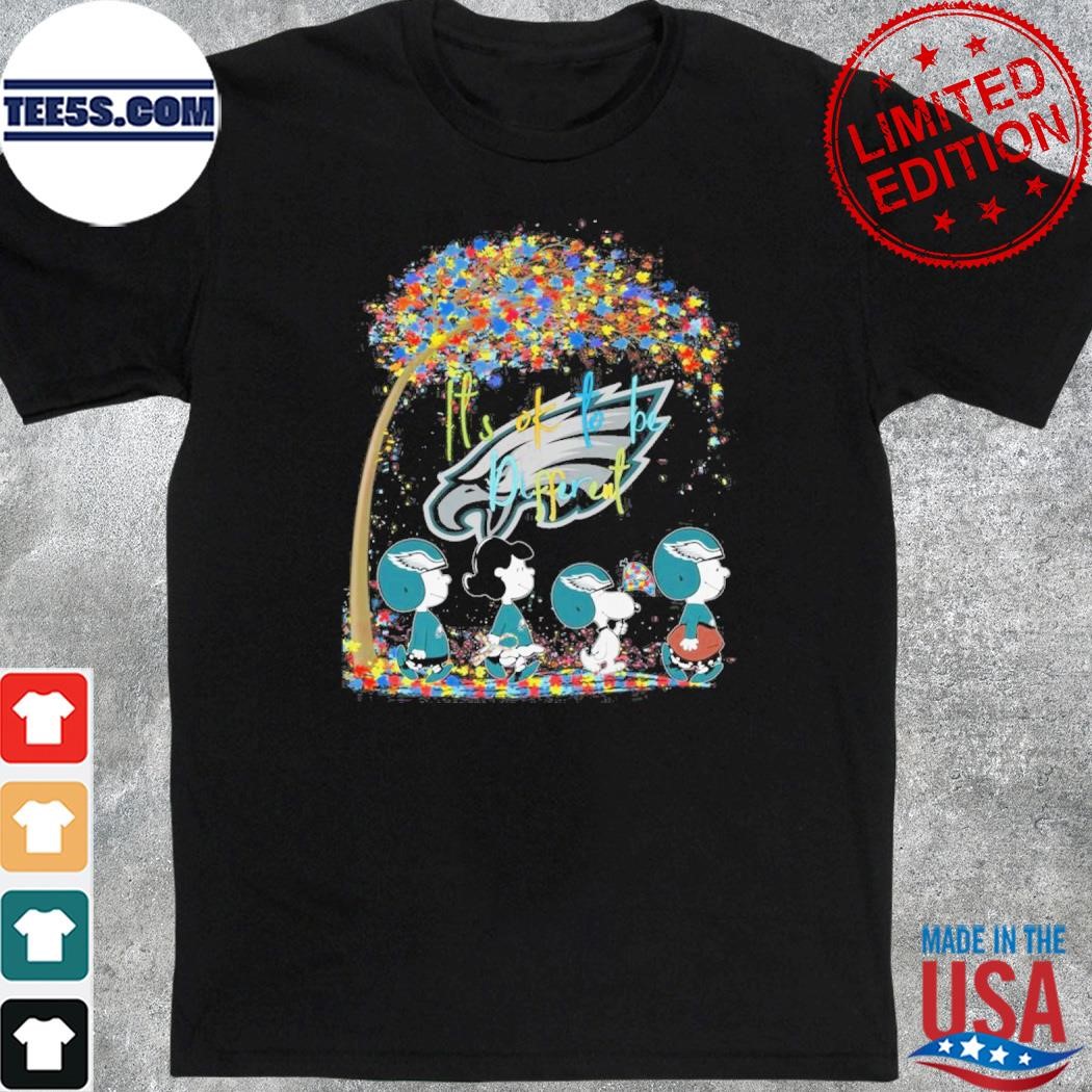 Snoopy and friend it's ok to be different philadelphia eagles shirt