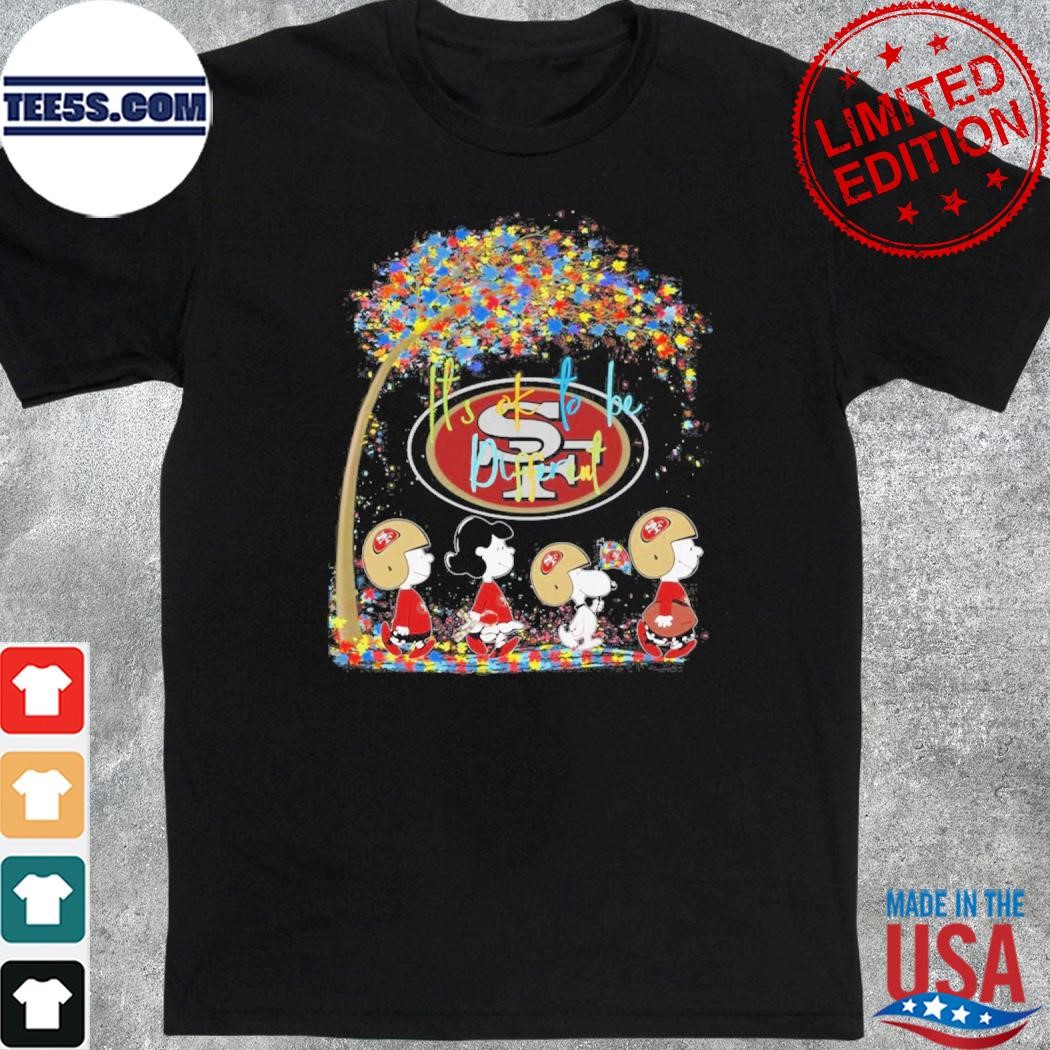 Snoopy and friend it's ok to be different san francisco 49ers shirt