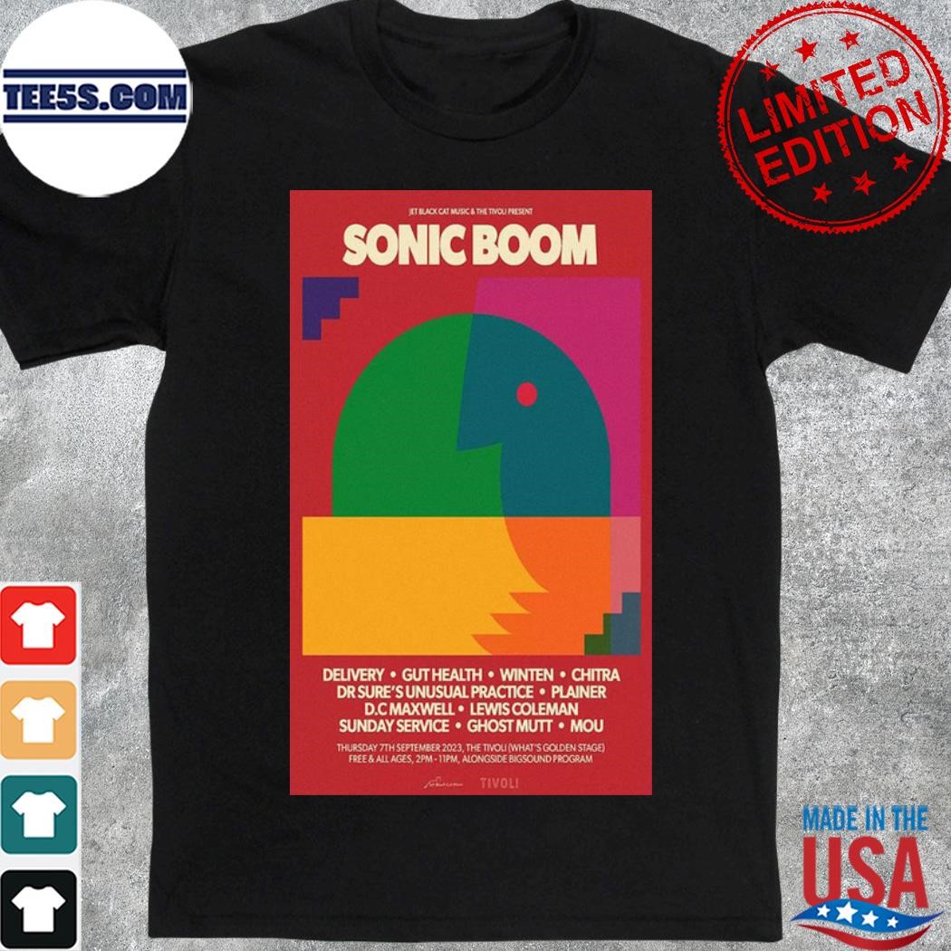 Sonic boom 2023 the tivolI tour poster shirt
