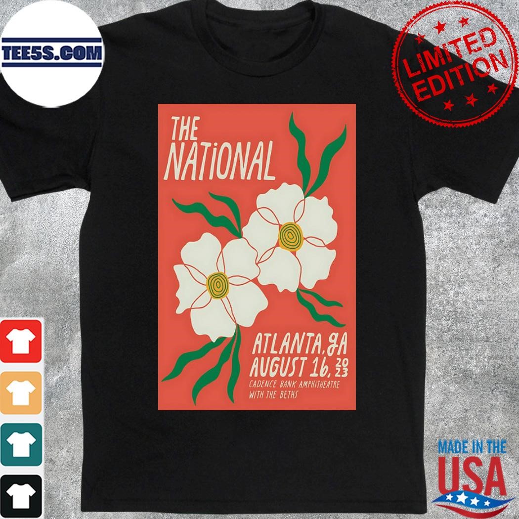 The national august 16 2023 at chastain park in atlanta ga poster shirt