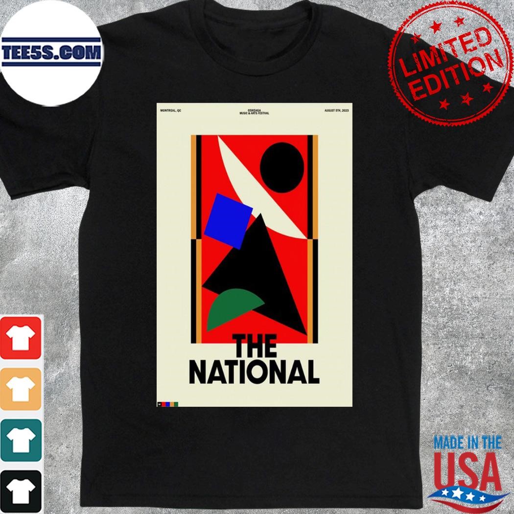 The national tour 2023 montreal qc poster shirt