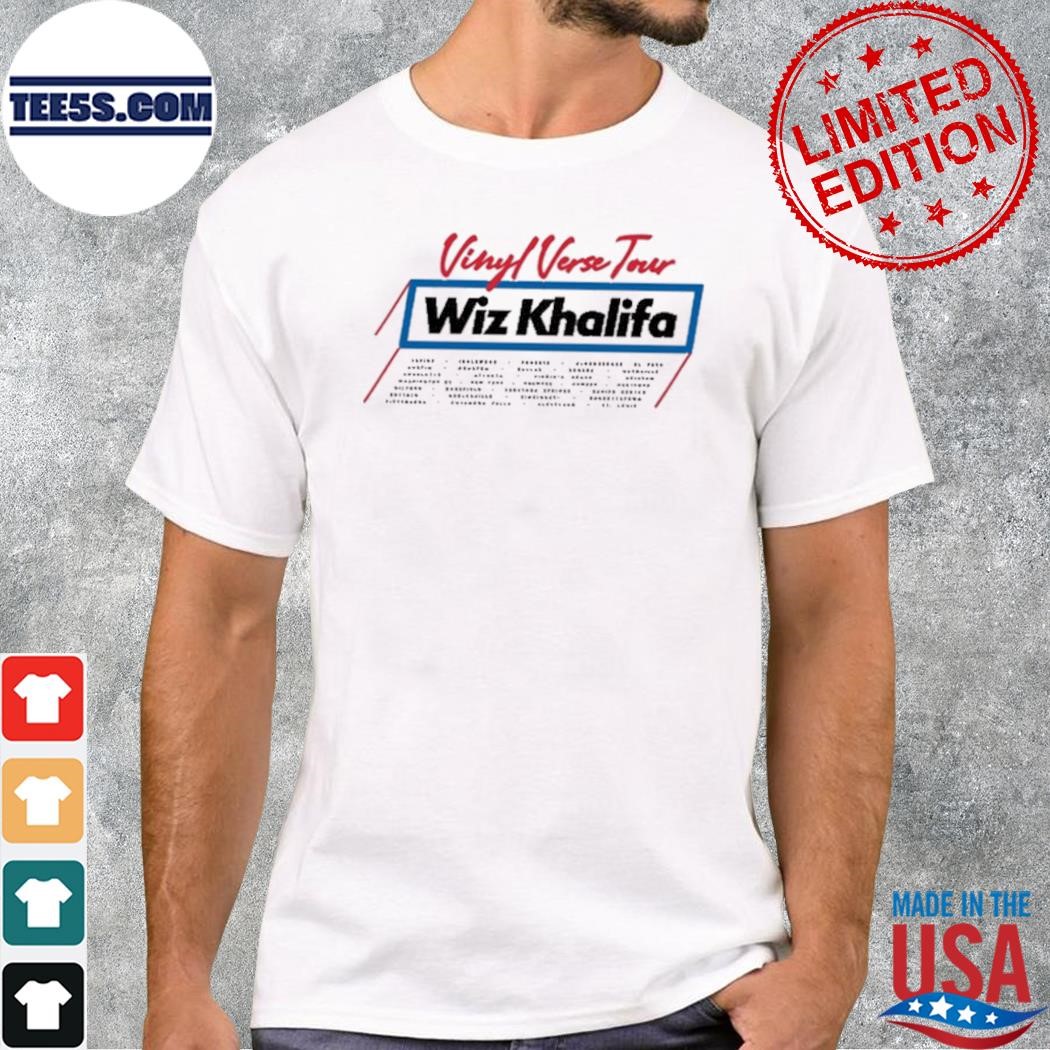 Vinyl Verse Tour CUT OFF Wiz Khalifa T-Shirt