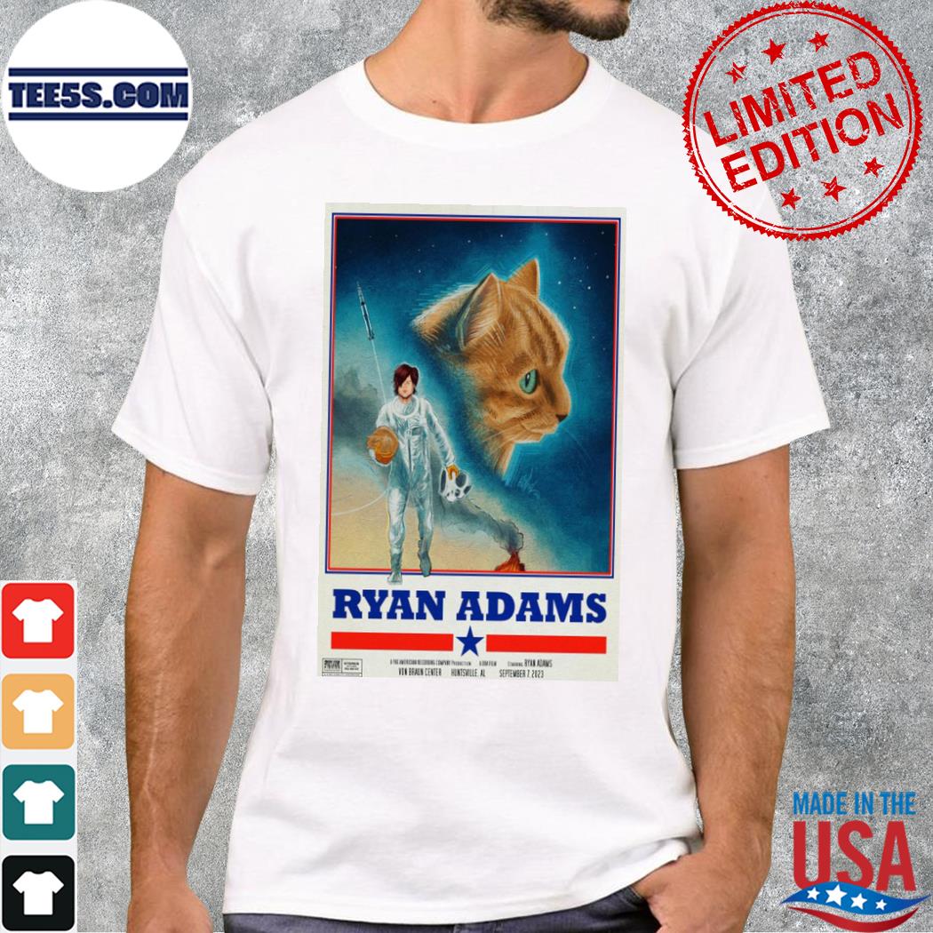Ryan adams september 7 2023 von braun center huntsville al poster shirt