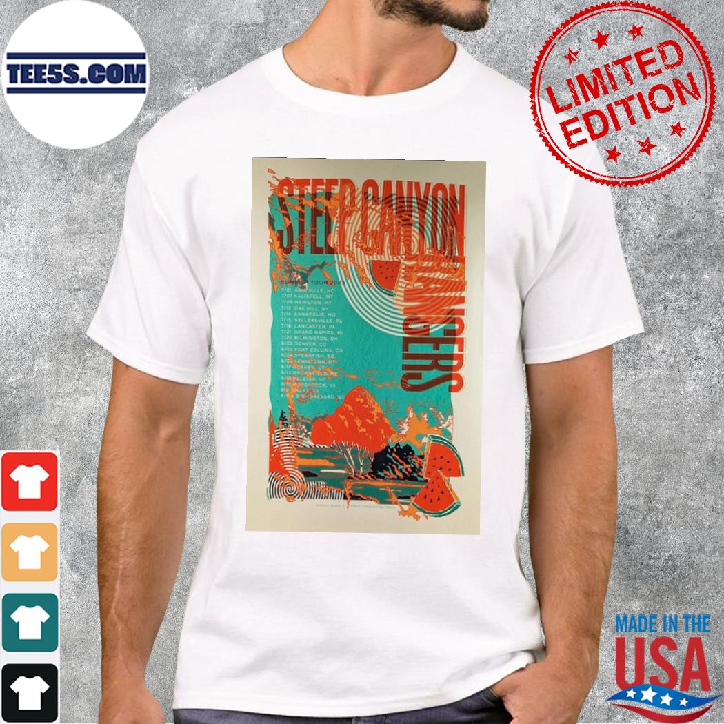 Steep canyon rangers tour 2023 summer poster shirt