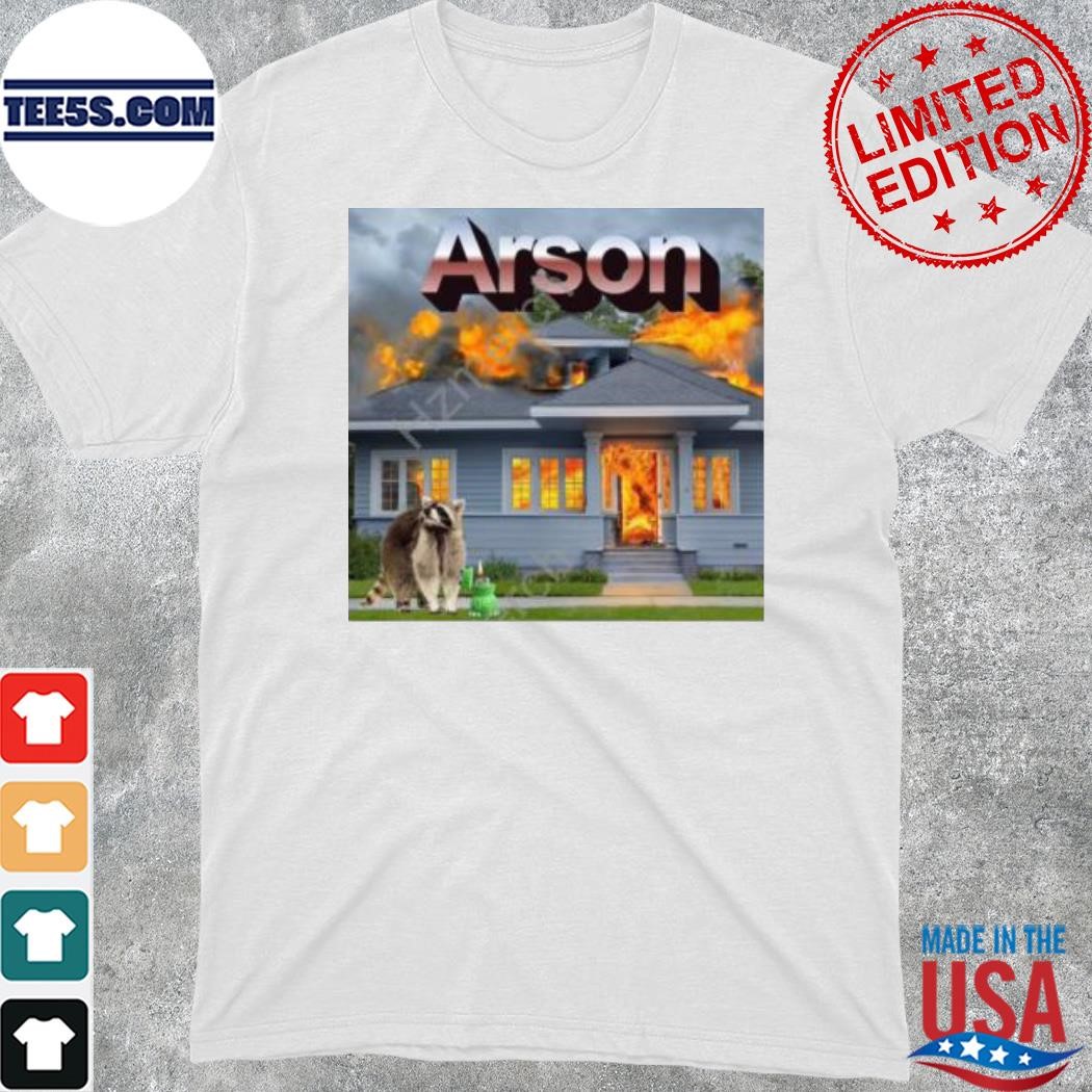 Official actual memes raccoon arson new shirt