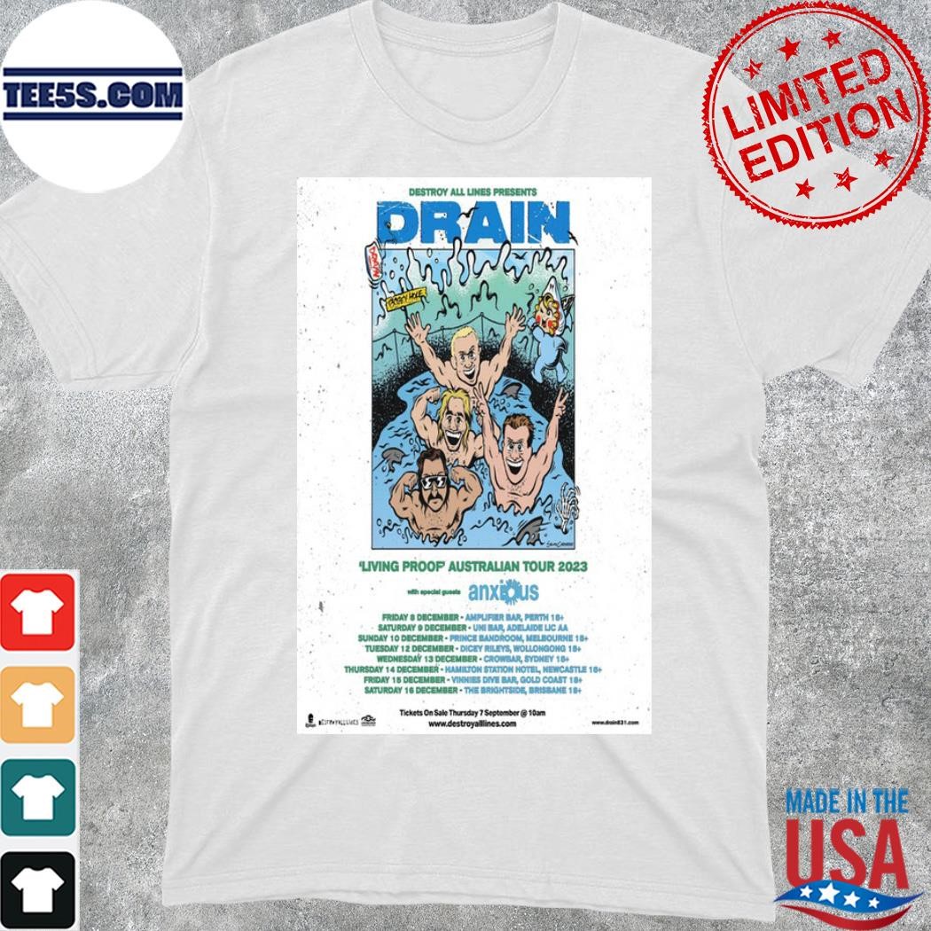 Official drain Tour 2023 Poster shirt