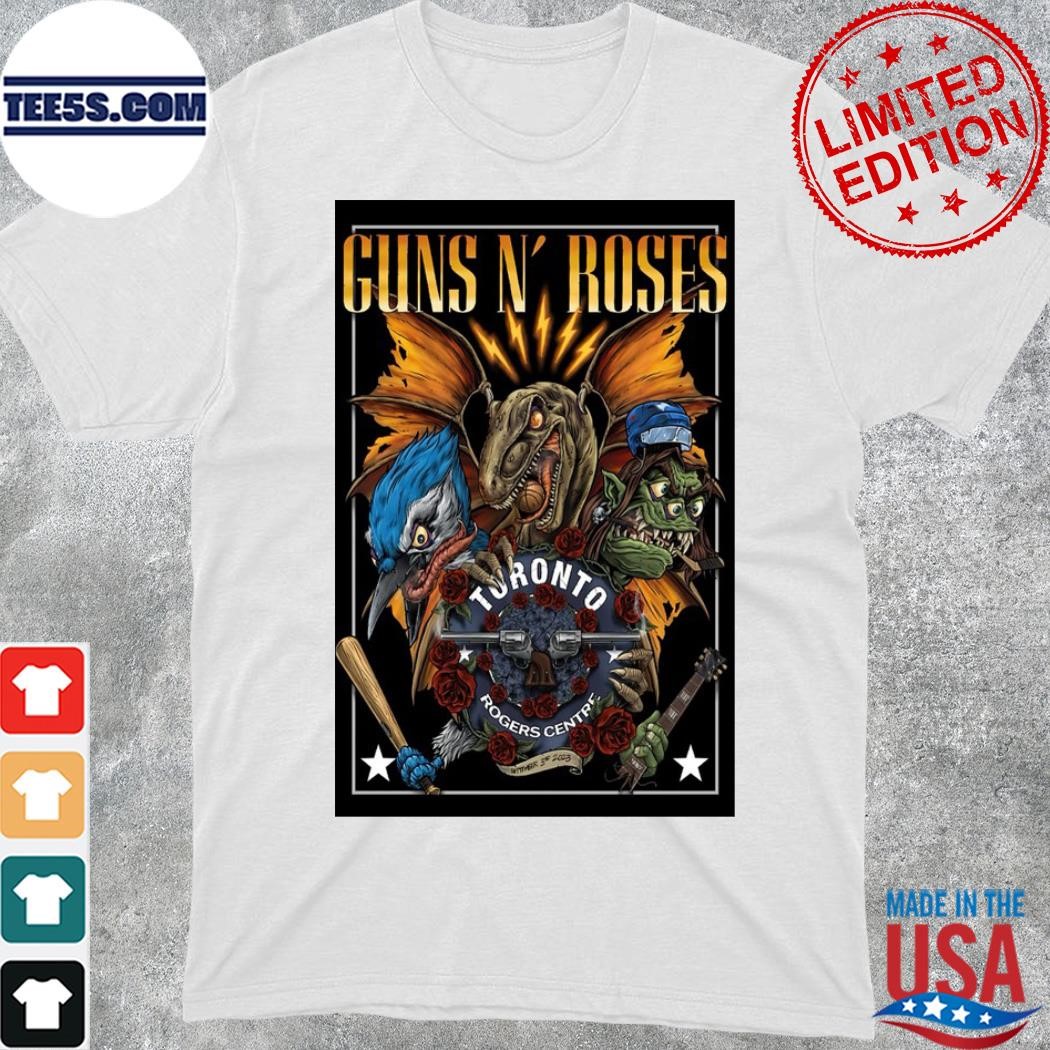 Official guns n' roses toronto Canada 03 september 2023 poster shirt