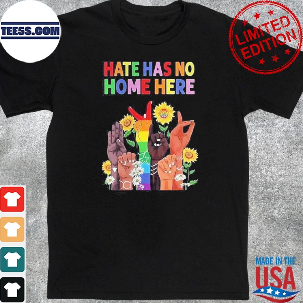 Official happy hippies hate has no home here shirt