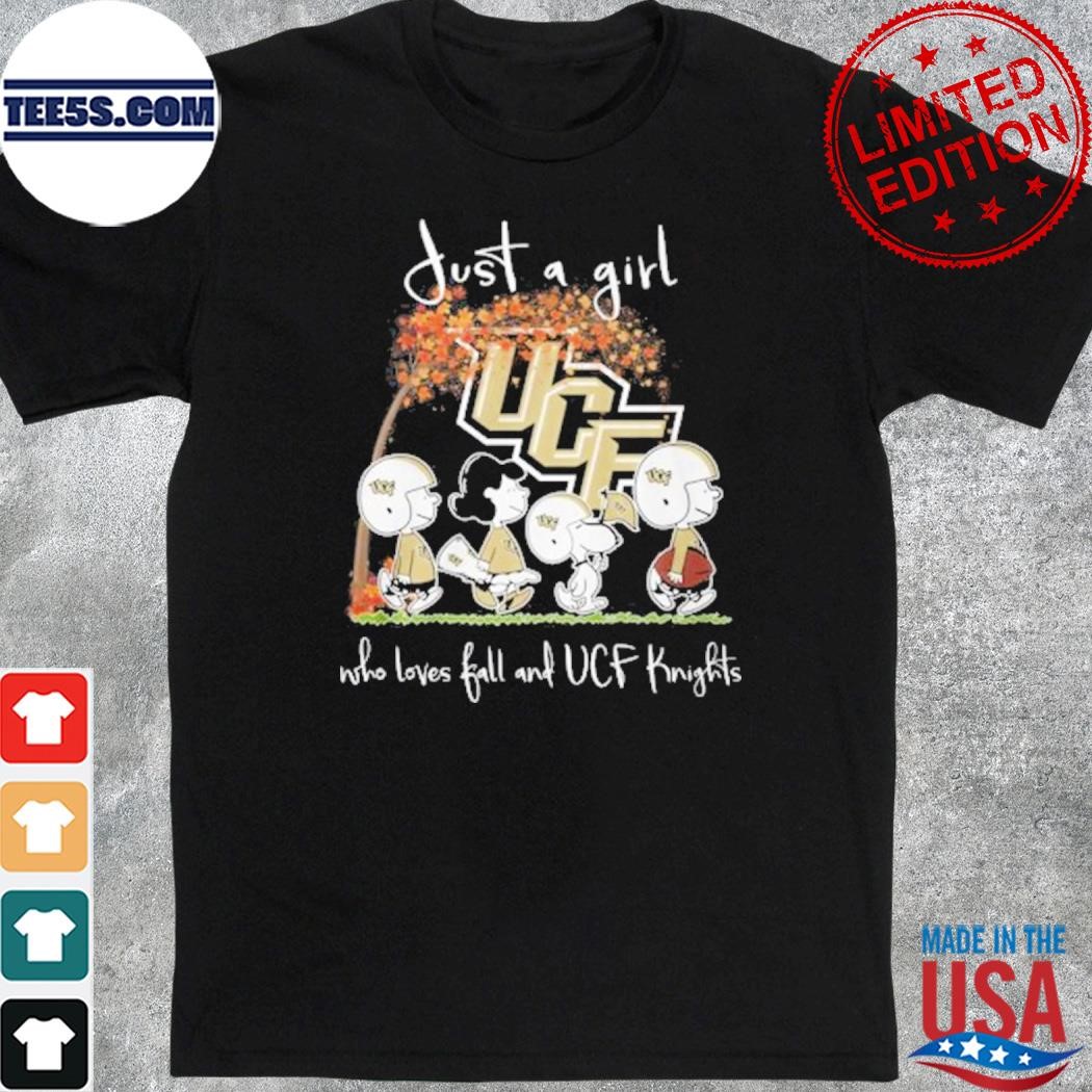 Official just A Girl Who Loves Ball And UCF Knights snoopy Peanuts Snoopy shirt