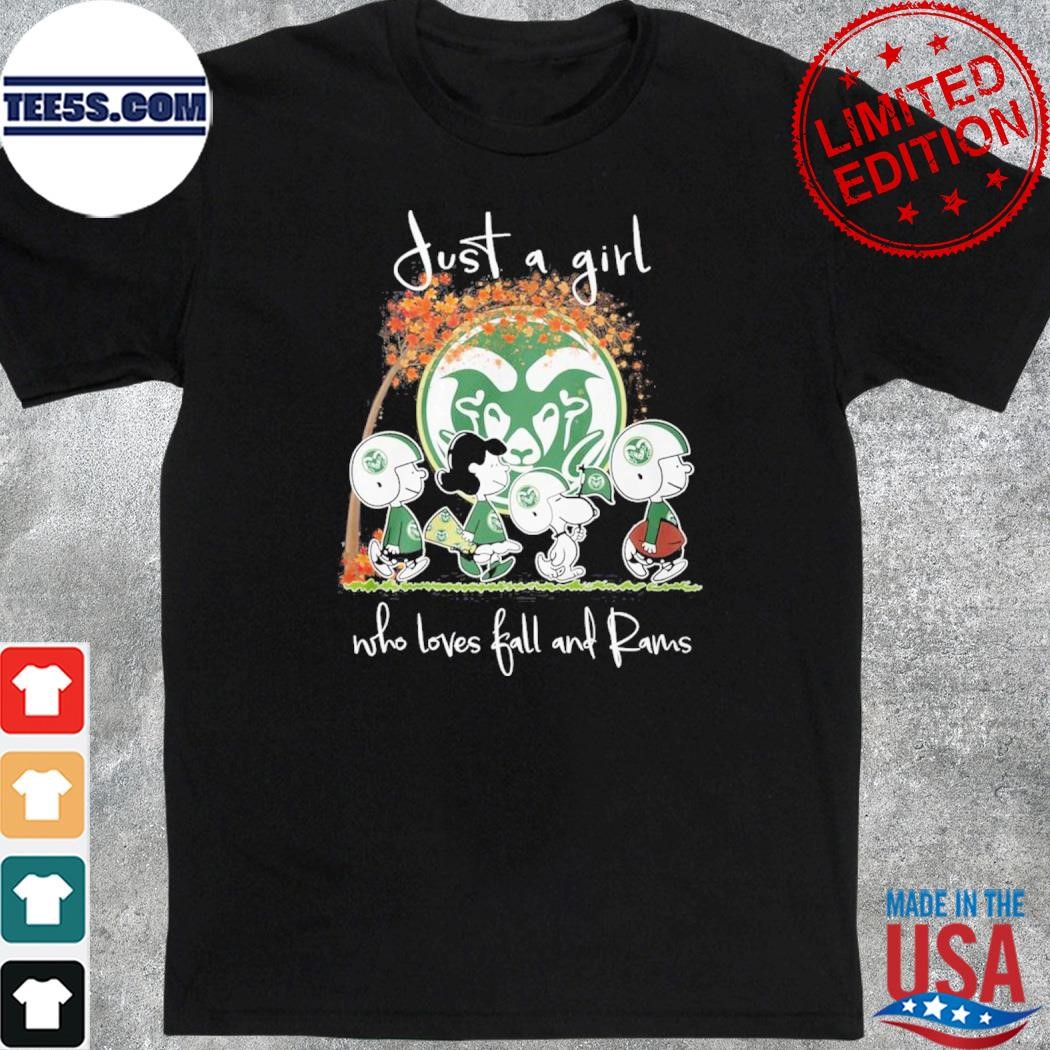 Official just a girl who loves ball and Colorado state rams shirt