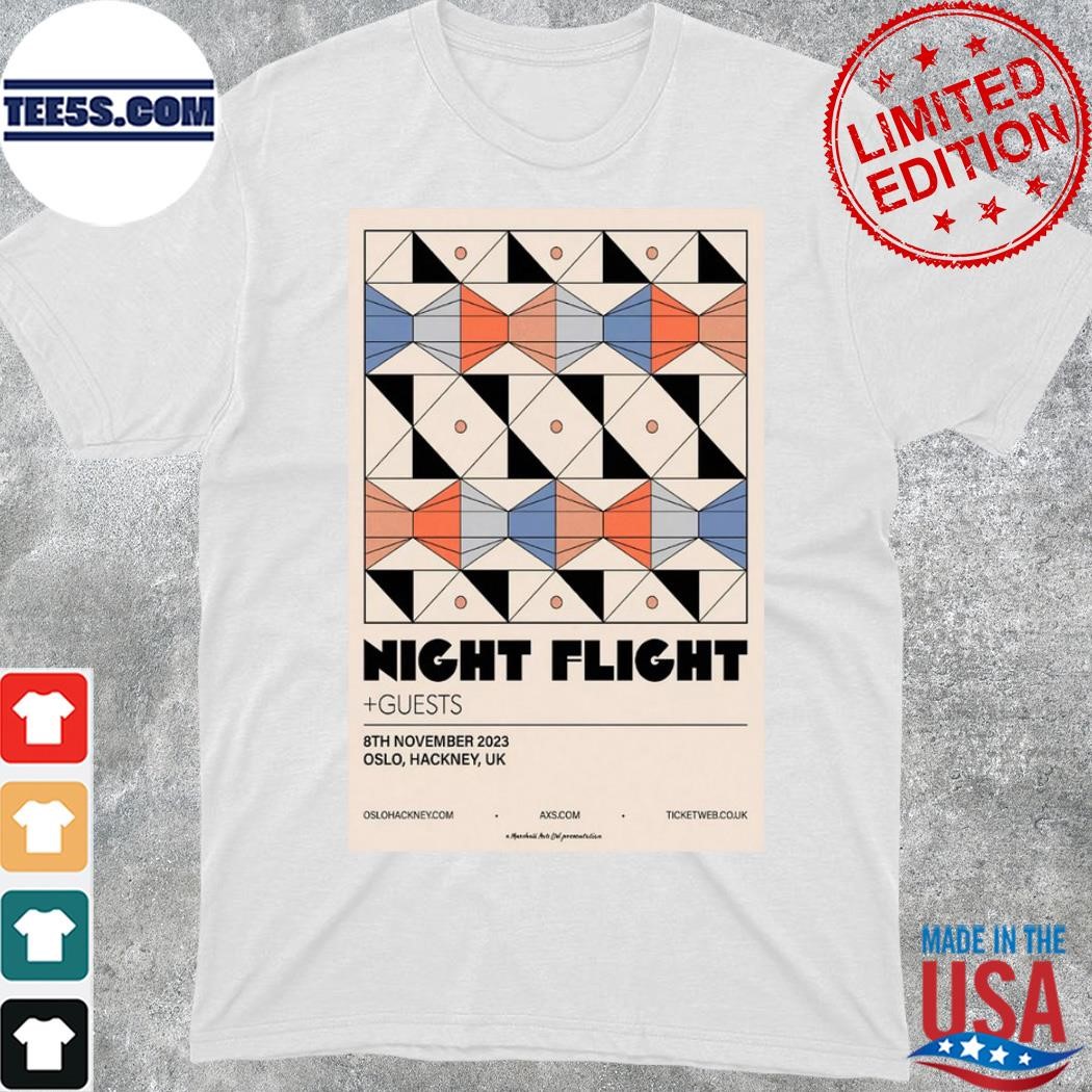 Official night flight poster november 8 2023 oslo hackney uk shirt