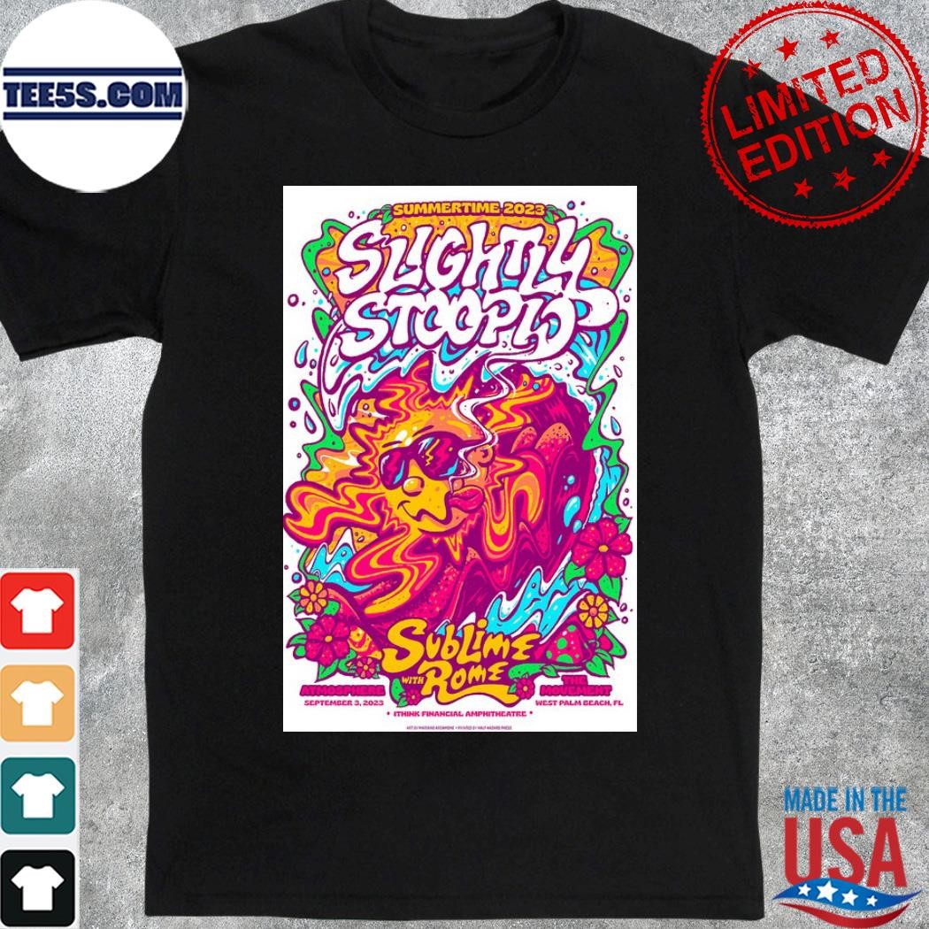 Official slightly stoopid sep 3 2023 the movement Florida poster shirt