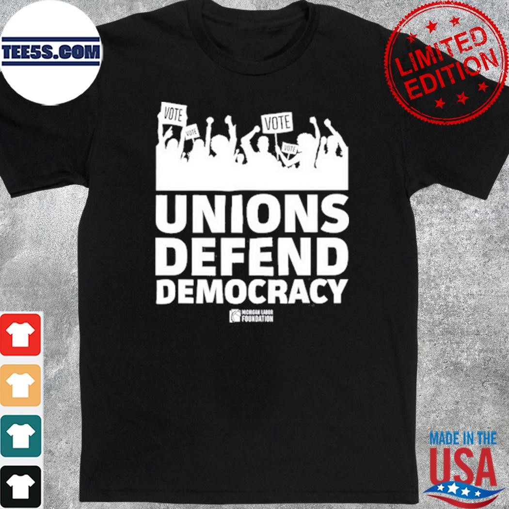 Official unions Defend Democracy Shirt