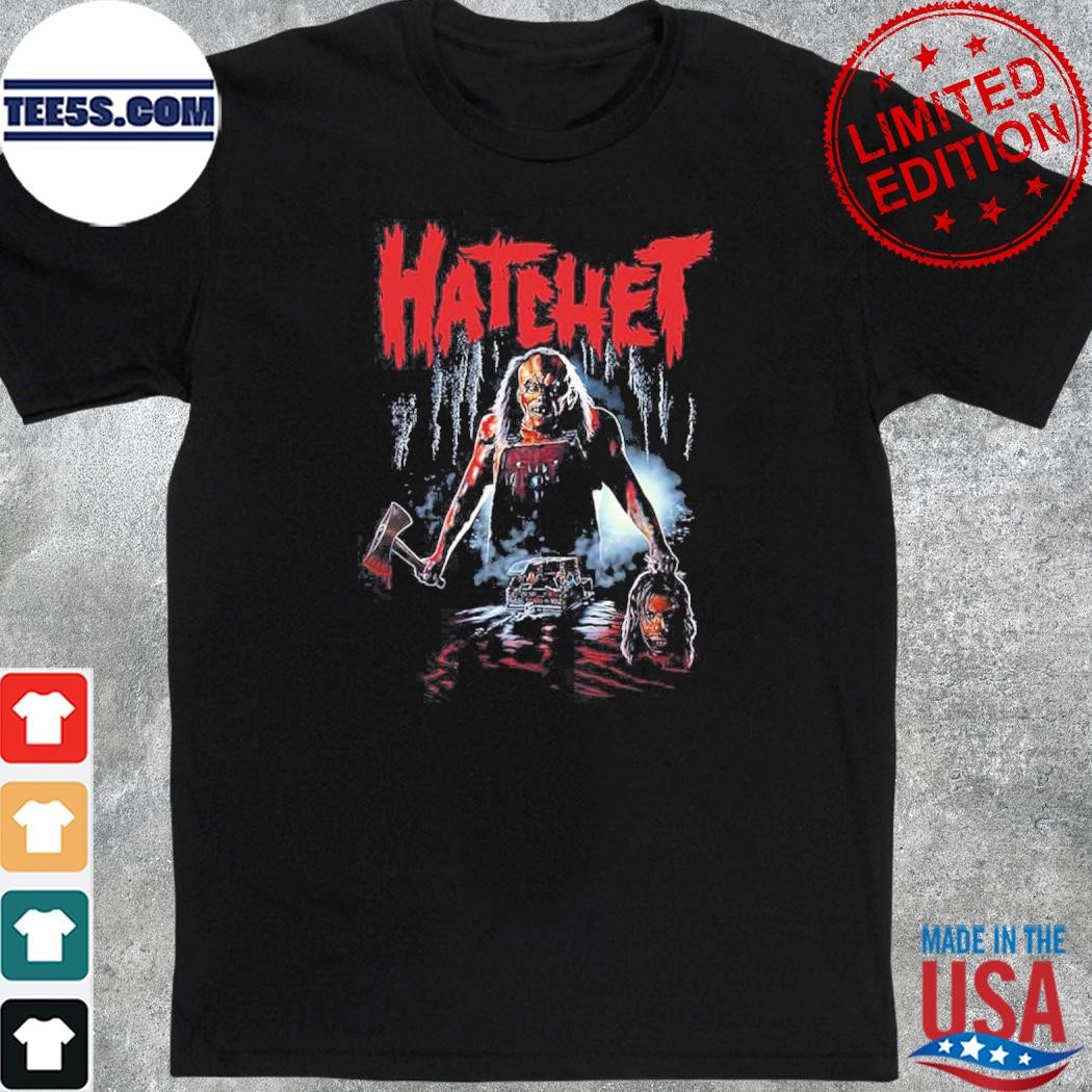 Official victor crowley hatchet face horror halloween shirt