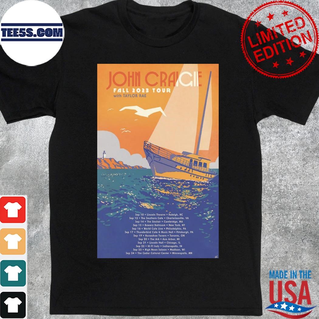 Poster John Craigie Fall 2023 Tour shirt