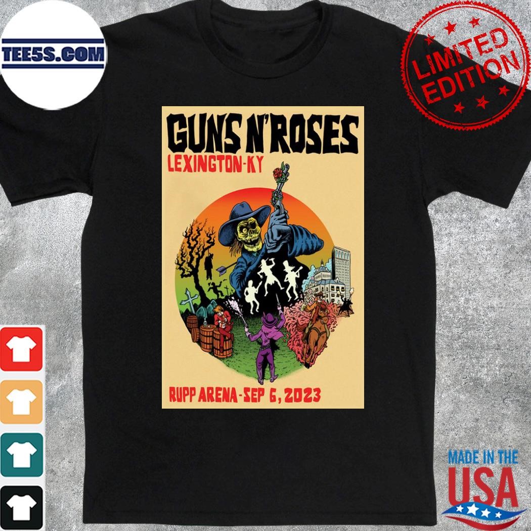 September 6 2023 lexington ky guns n' roses poster shirt