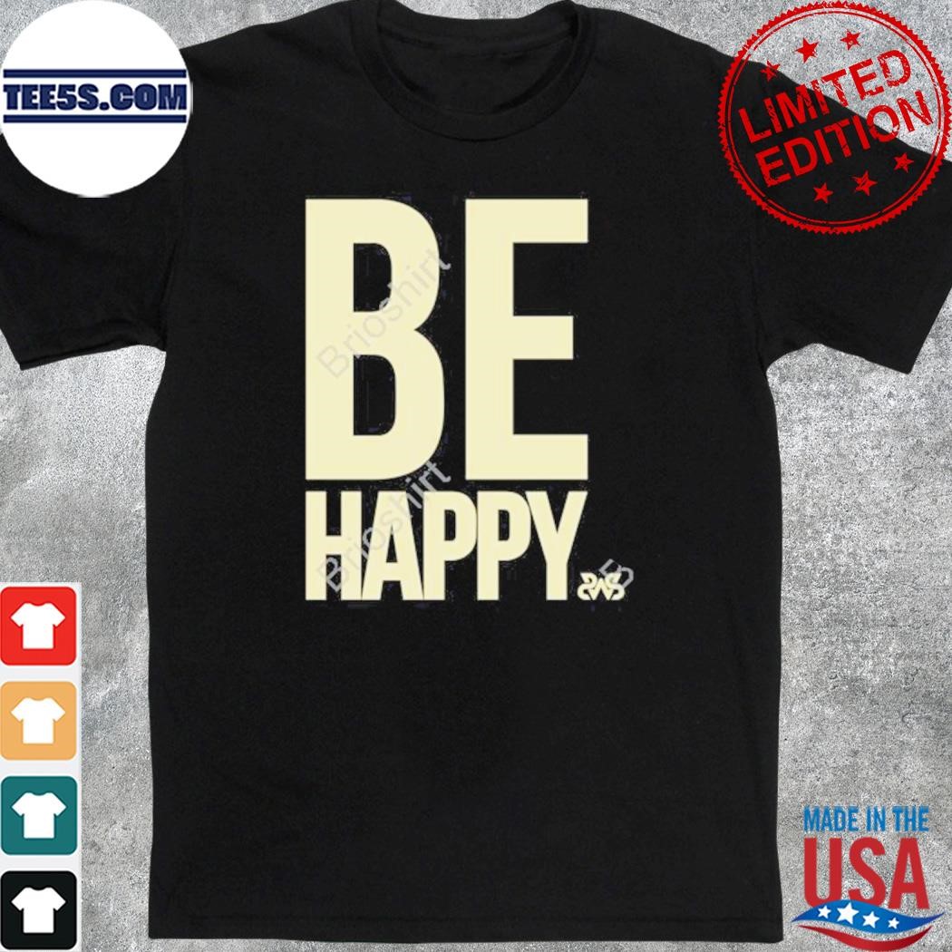 Sleeping with sirens merch be happy shirt