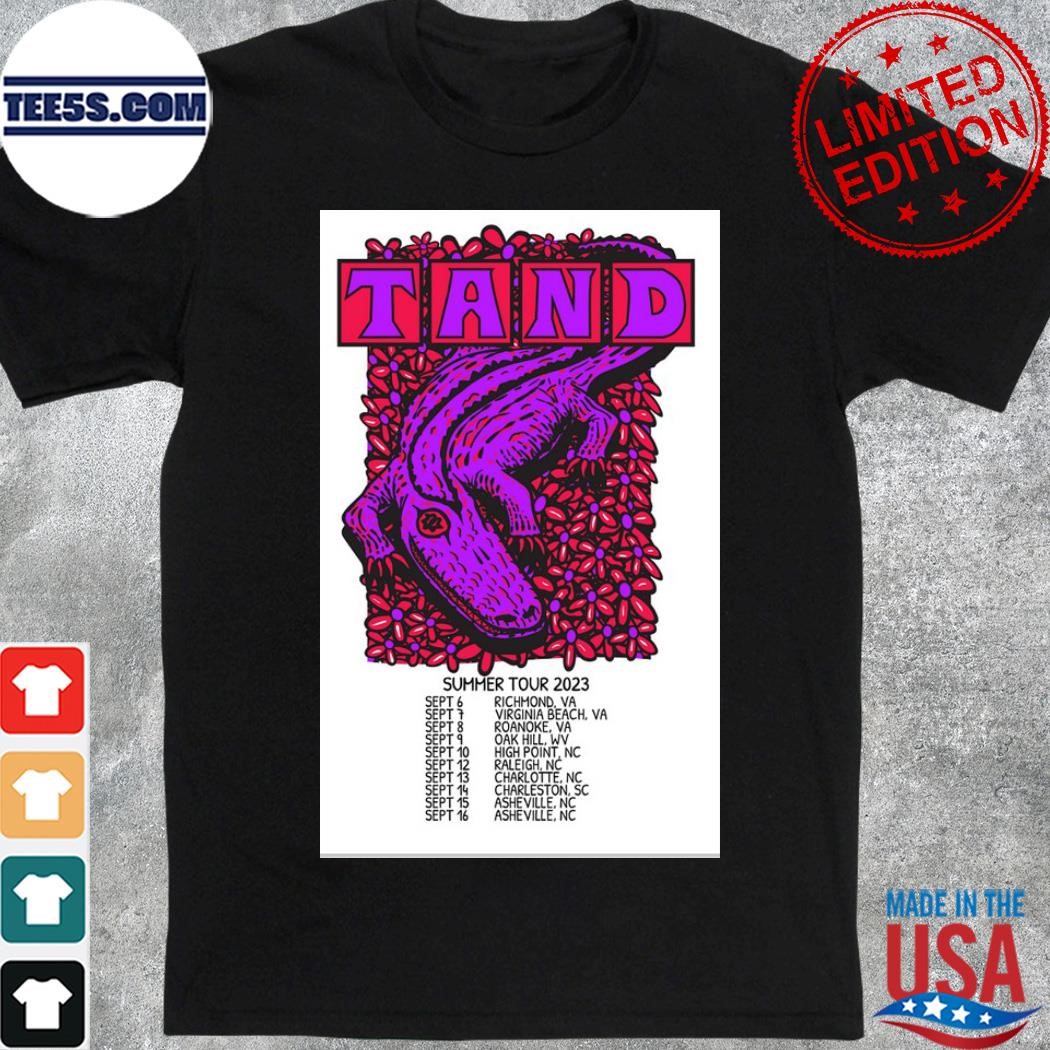 Tand the band summer tour 2023 poster shirt