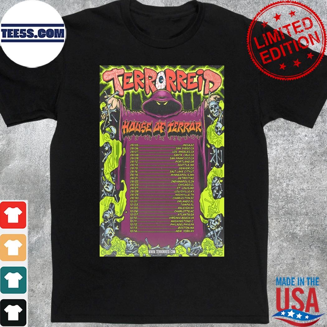 Terrorreid Fall Tour Sep & Oct 2023 Poster shirt