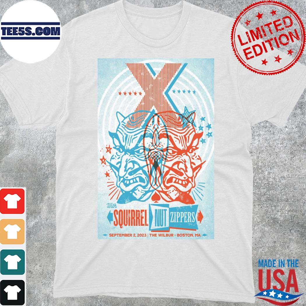 X The Band September 2, 2023 Boston, MA Event Poster shirt