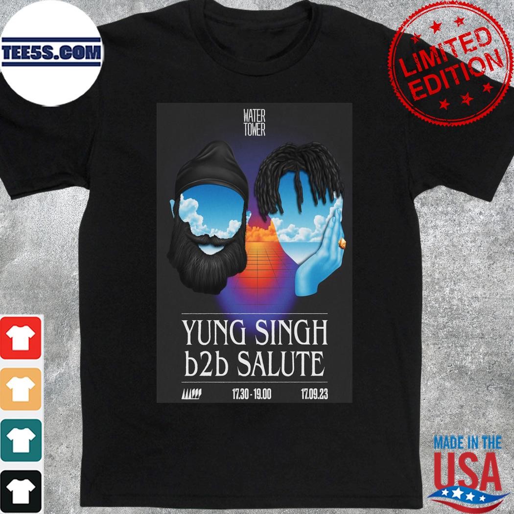 Yung Singh & Salute September 17, 2023 Water Tower Stage Poster shirt