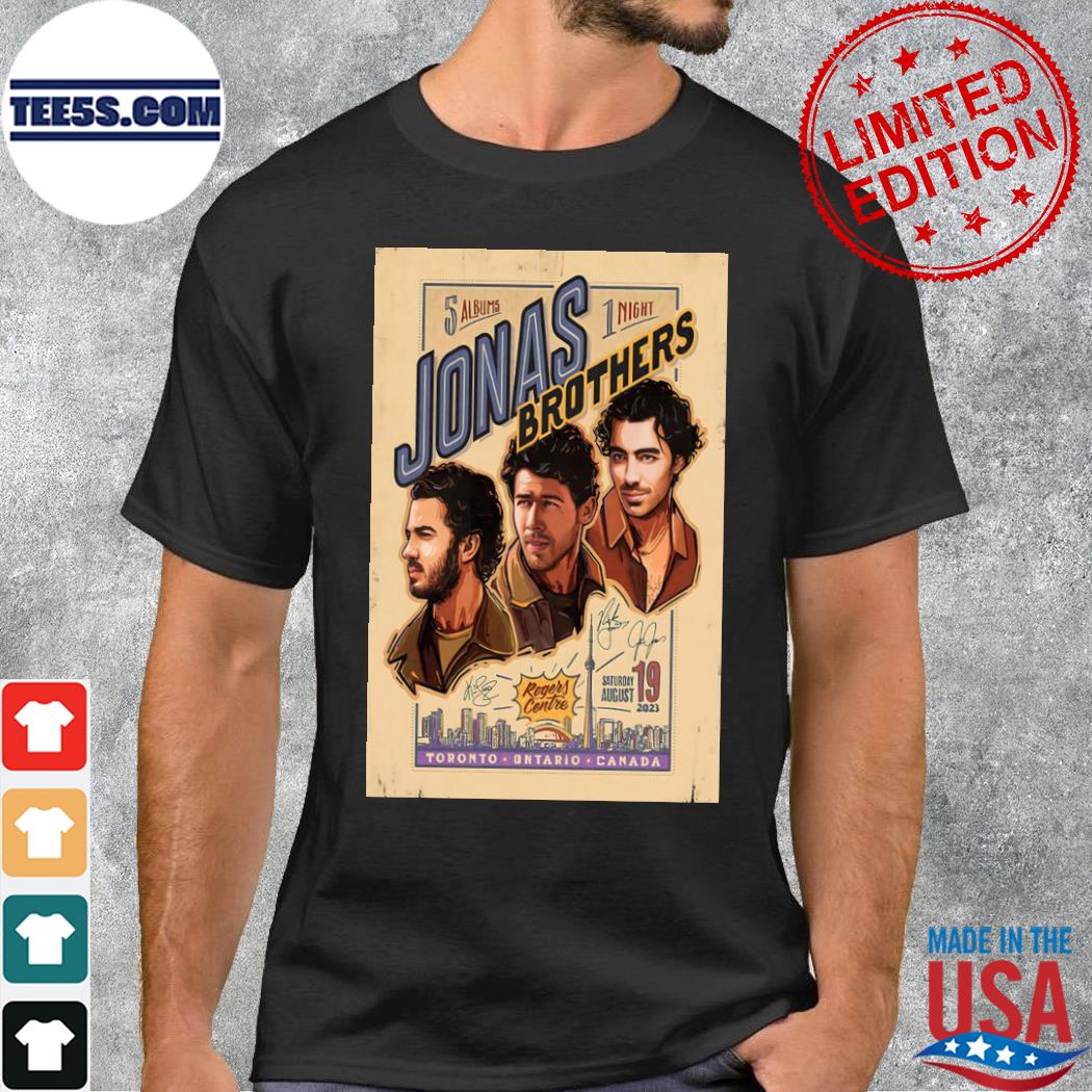 Jonas brothers 19 august event toronto poster shirt